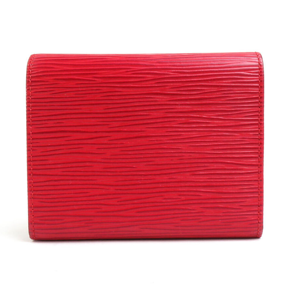 Louis Vuitton wallet red Epi leather